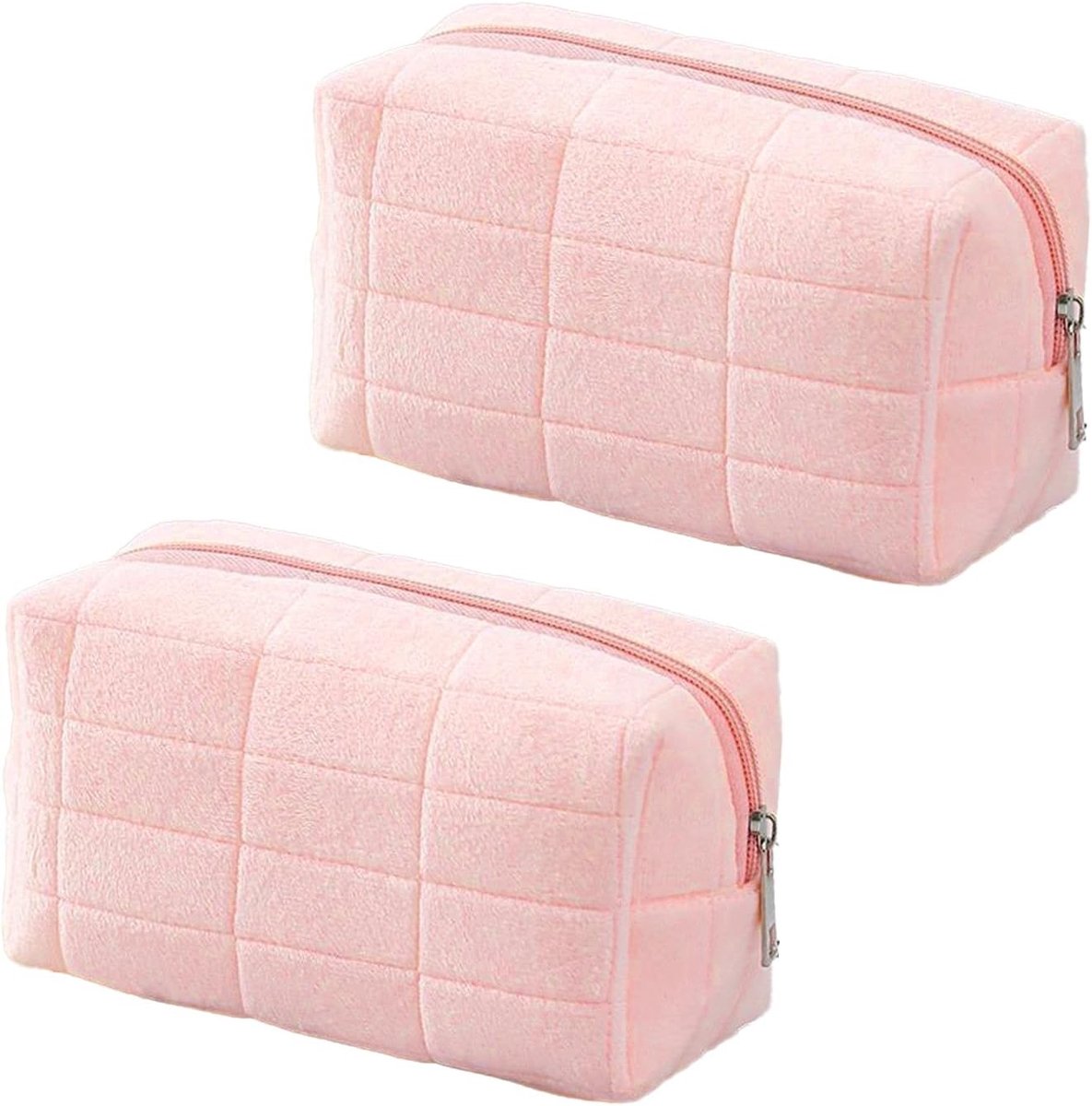 Make-upkoffer voor meisjes - Roze - 18 x 10 x 8 cm - Fluwelen Toilettas - Reis- en Organizer Accessoire