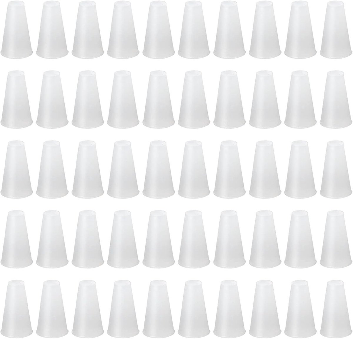 Kadimendium 50Pcs Silicone Conical Plugs Heat Resistant Conical Plug Rubber Conical Plug Assortment Kit for Sealing - ShopVlot