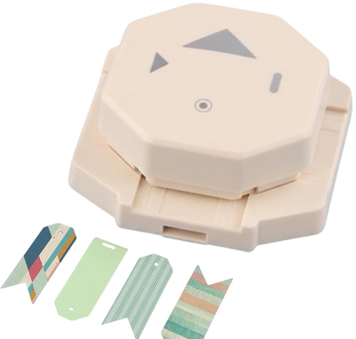 Hoeksnijder - Knutselsnijder Papierpons - Scrapbooking en Kaarten Maken - 4-in-1 Ontwerp - 16 x 12.5 x 4 cm - Wit