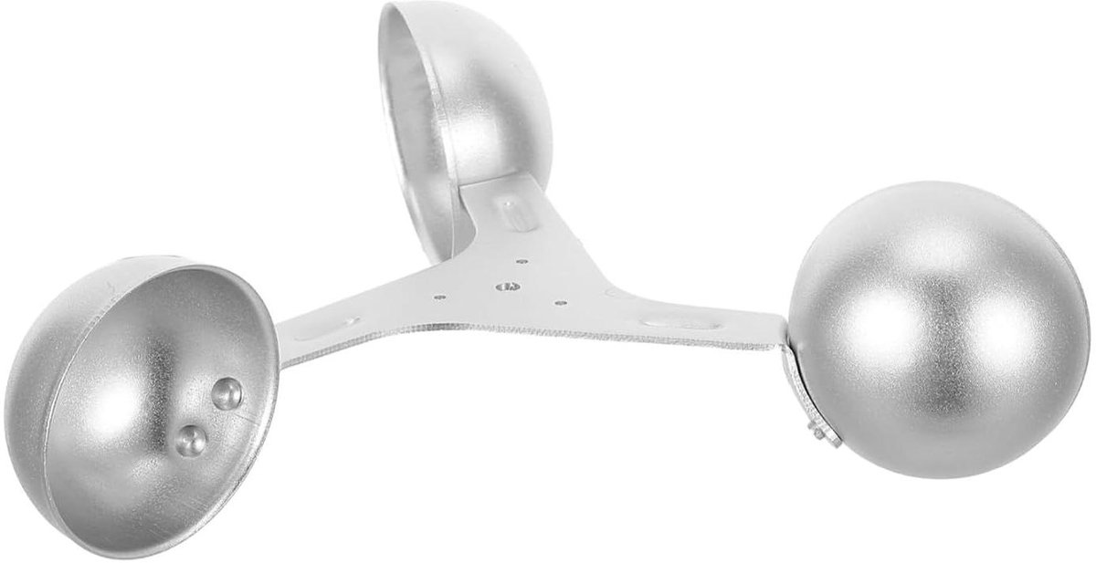 Aluminium Anemometer - Windmeter Windsensor - Weer Meten - Weerbestendig Ontwerp - 175 x 175 x 5 cm - Zilver