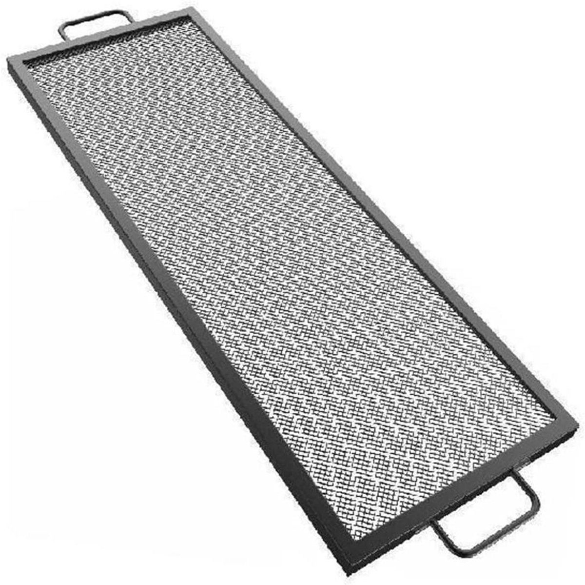 Vuurkorfrooster - Grillrooster Buiten - Buiten Koken - Duurzaam Staal - 40x40 inch - Zwart
