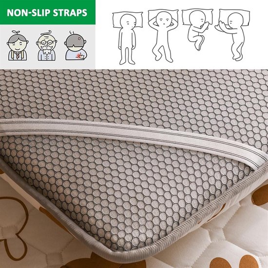 Oprolbare Tatami Matras - Japanse Vloermatras Futon - Flexibel Slapen Kamperen - Gelijkmatige Vulling Verdeling - 120x200 cm - Stijl — afbeelding 2