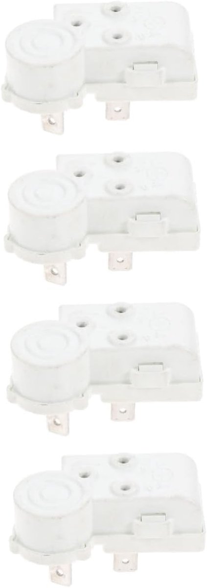 Koelkast Onderdeel - Startrelais Compressor - Koeling Reparatie - Duurzaam Metaal Plastic - 4 Stuks - Wit