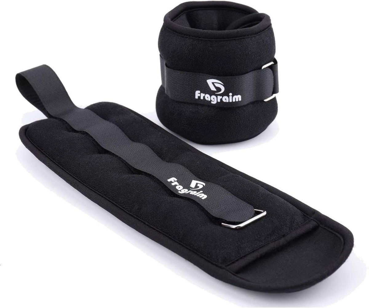 Enkelgewichten - Zwart - 2 kg - Neopreen Pols- en Enkelgewichten - Voor Fitness en Training