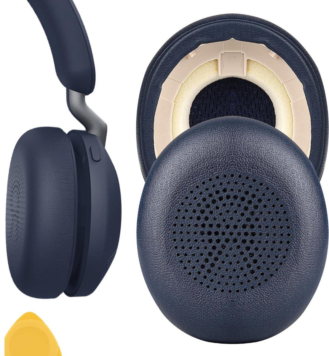 Vervangende Oorkussens - Hoofdtelefoon Kussens - Hoofdtelefoon Reparatie - Traagschuim Proteïne Huid - 74 x 64 cm - Blauw