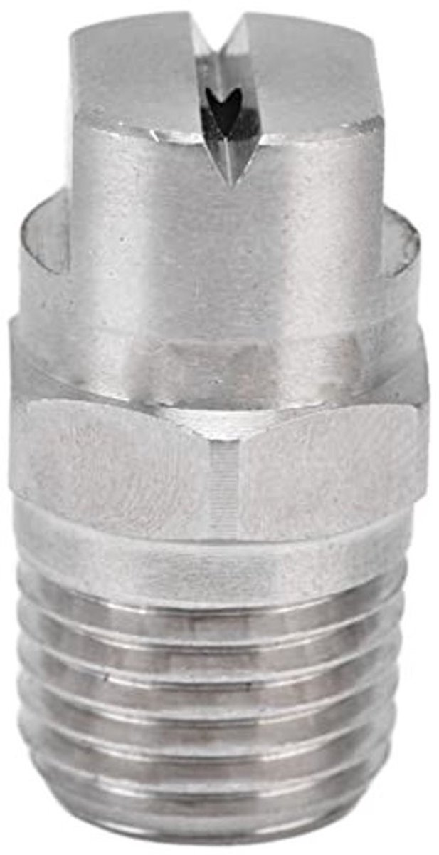Sproeikop Platte Waaier - Roestvrij Staal - Verstelbare Waterstroom - 1/4 Inch Draad - 2 Stuks - Lange Levensduur - Vernevelingsmondstuk