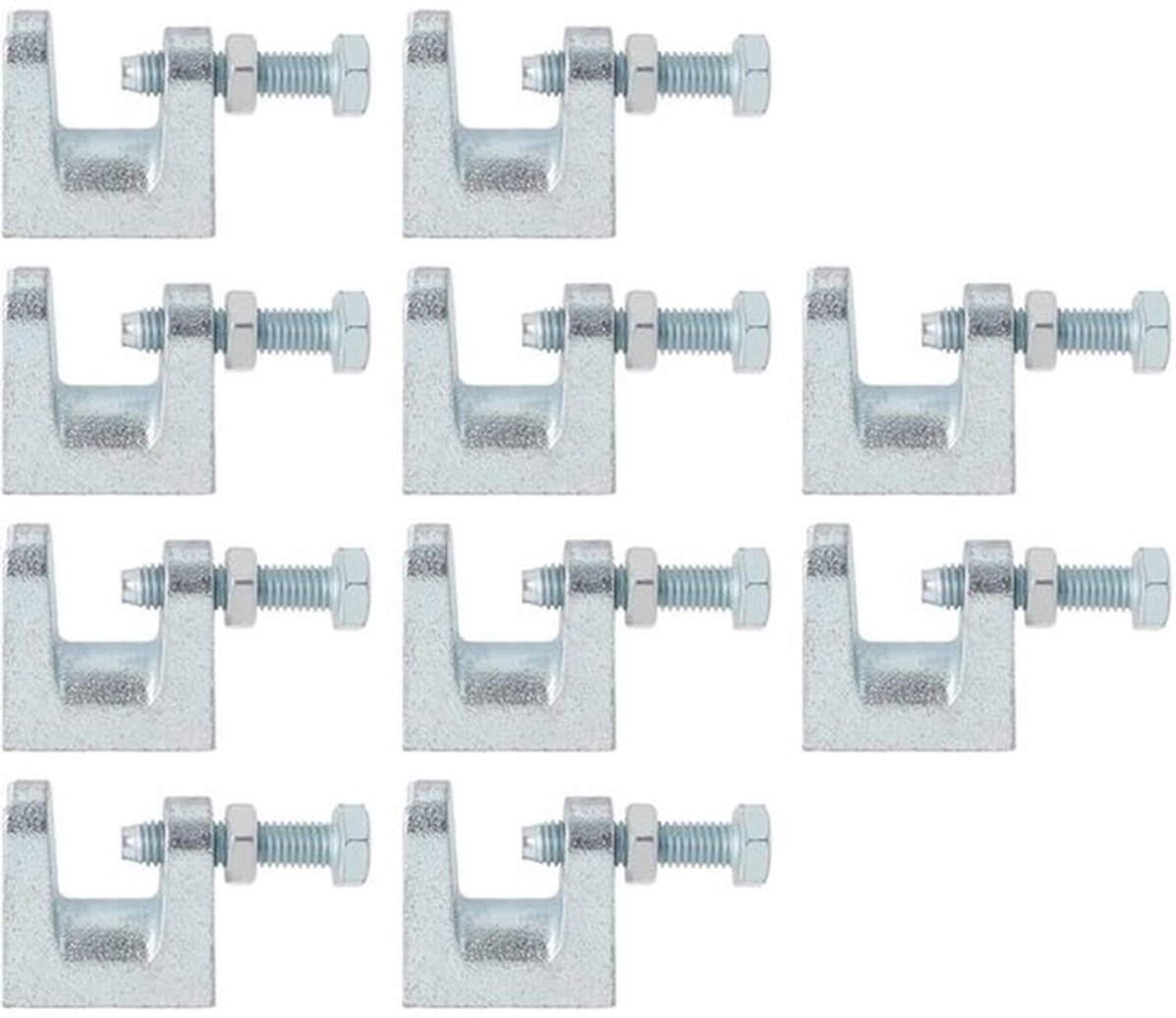 Ondersteuningsklem 10 stuks - M8 Klem - Beugel - Bevestigen van Buizen - Ventilatielijnen - Sprinklerbuizen - Hoogwaardige Metaal - Buisklem