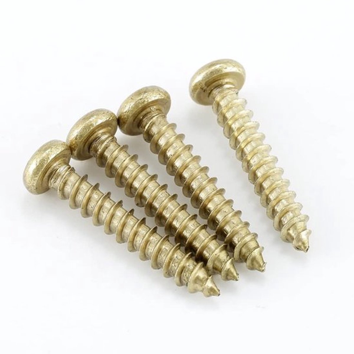 Houtschroeven Zelftappend - Messing - Kruiskop - 10 Stuks - M5x16mm - Corrosiebestendig - Schroeven