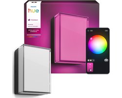 Philips Hue Scenova muur- en plafondlamp - tuinlamp - aanpasbaar wit en gekleurd licht -- rechthoek - IP44: weer- en windbestendig - slimme verlichting