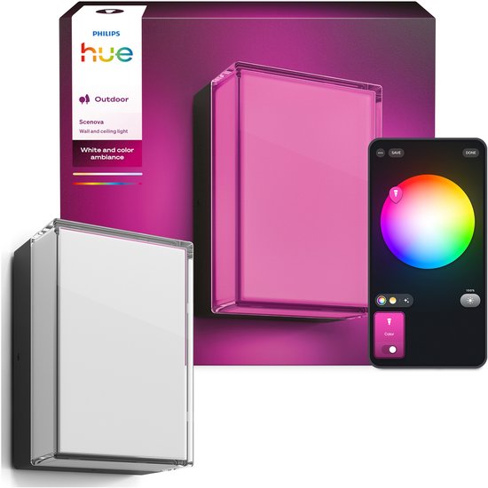 Philips Hue Scenova Muur- en Plafondlamp Buiten