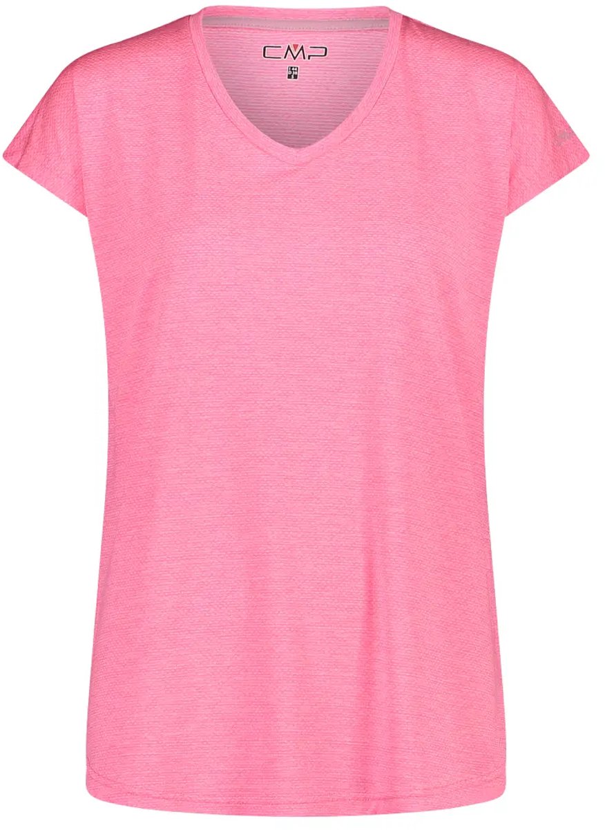 Dames-T-shirt met v-hals CMP Roze