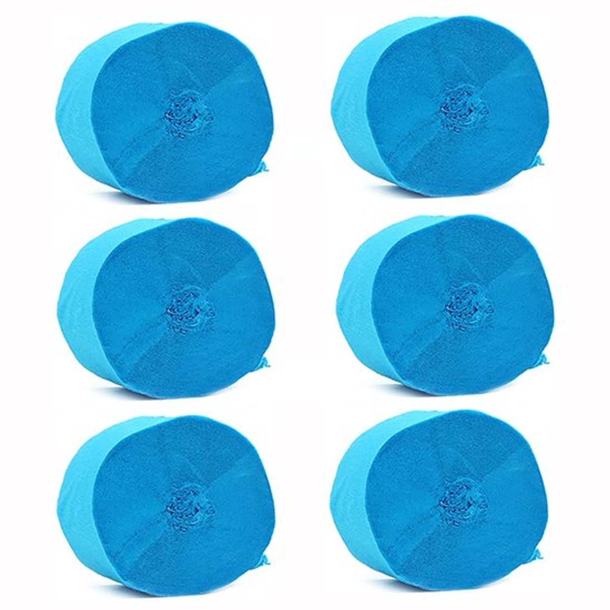 Crêpepapier 6 Rollen 4,5 cm x 25 m - Feestversiering - Streamers - Achtergronddecoraties - Verjaardagsfeest - Bruiloft - Festivaldecoraties