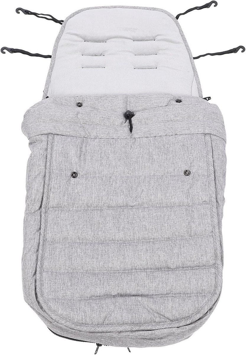 Kinderwagen Voetenzak - Baby Slaapzak - Baby Warm Houden - Winddicht en Verdikt - 40x85cm - Grijs