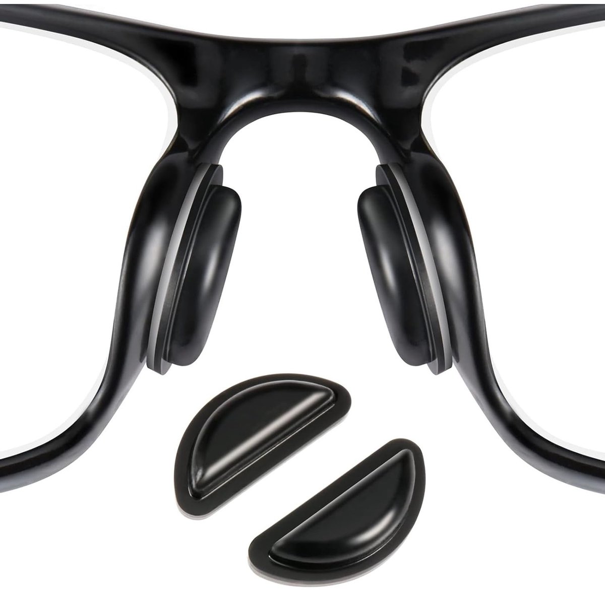 Omgoods - 10 Paar Silicone Neuspads voor Brillen, Zelfklevend en Antislip
