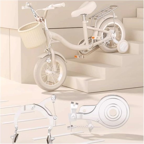 Kinderfiets Meisjes - Loopfiets Peuter - Leren Fietsen - Met Mandje Bel - 22 inch - Lila — afbeelding 4