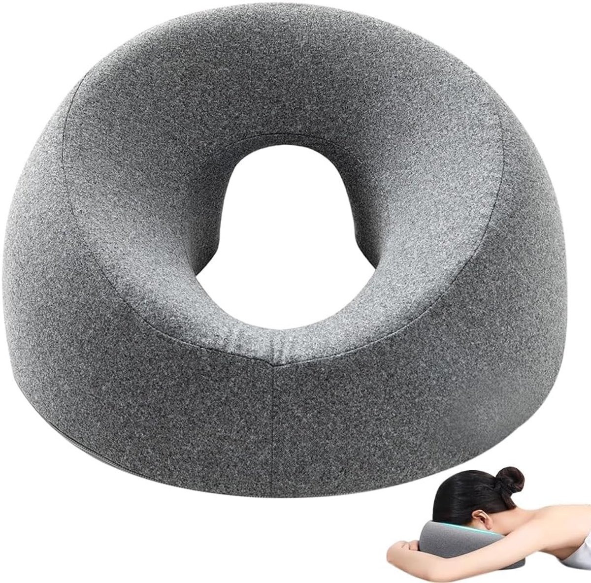 Verstelbaar Massagekussen voor Gezicht, Hoofdkussen voor Spa en Thuisgebruik, Ontspanning en Comfort voor Tafel en Bureau