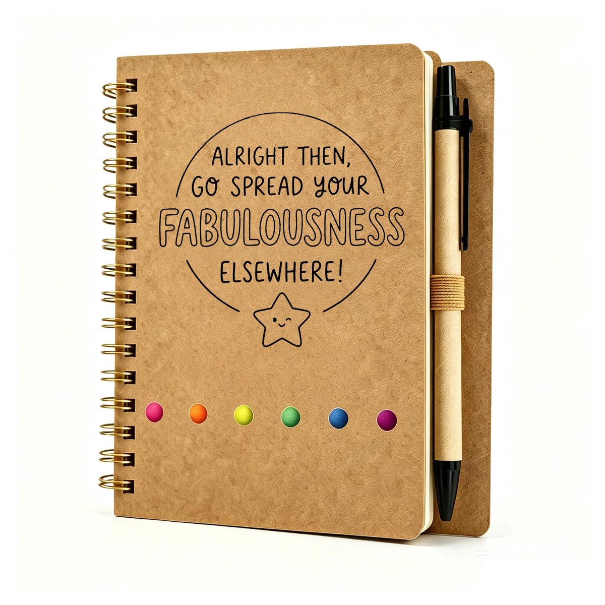 Notitieboek A6 - Met pen - Humoristisch afscheidscadeau - Perfect voor nieuwe baan - ShopVlot