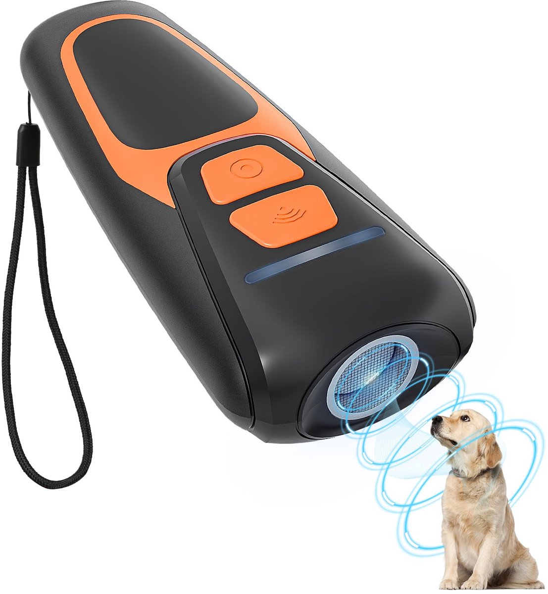 Ultrasoon hondenschors afschrikmiddel 50FT - oplaadbaar - veilig voor honden en mensen - draagbaar binnen en buiten - ShopVlot