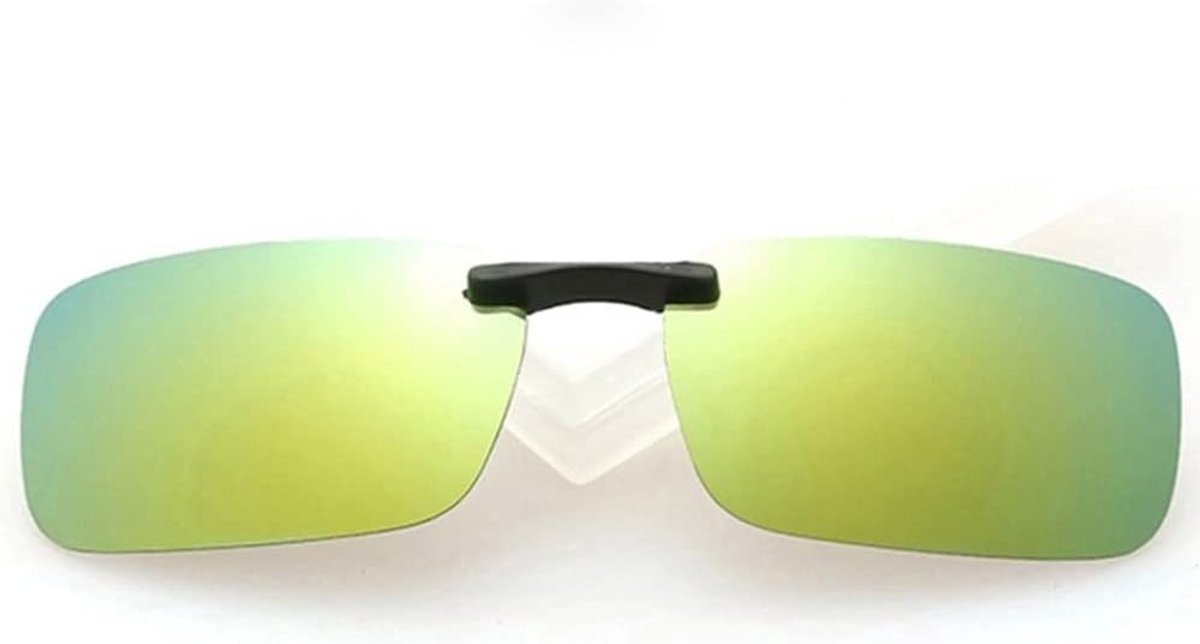 Unisex Gepolariseerde Clip-on Zonnebril, Anti-UVA UVB Flip-up Zonnebril voor Autorijden, Vissen en Fietsen in de Zomer