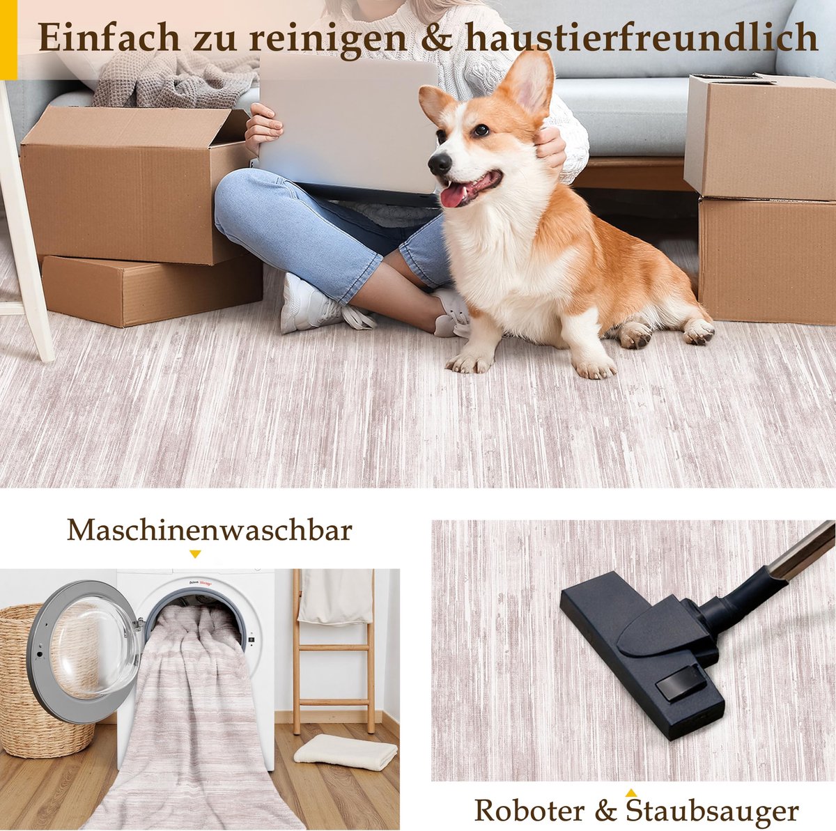 Woonkamer Tapijt 300x400cm - Korte Pool - Antislip - Machinewasbaar - ShopVlot