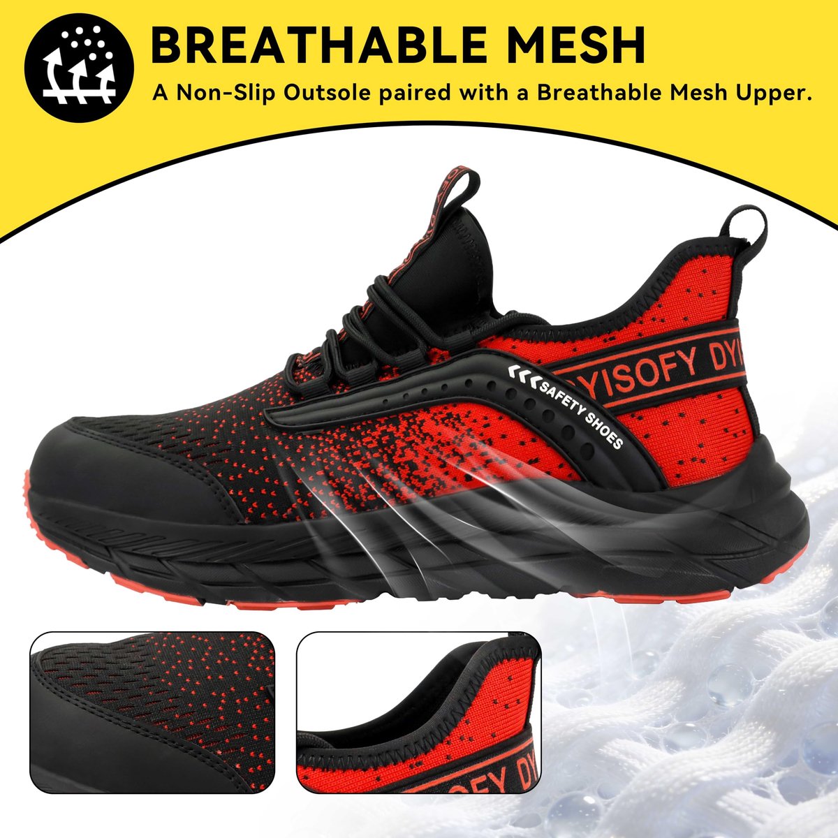 Veiligheidsschoenen 40 - Rood - Dames en heren - Bescherming en comfort - ShopVlot
