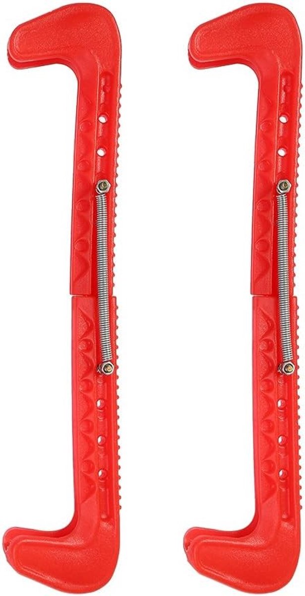 Schaatsbeschermers - Rood - Maat 37-42 - Duurzame Kunststof - Voor IJshockeyschaatsen of Kunstschaatsen