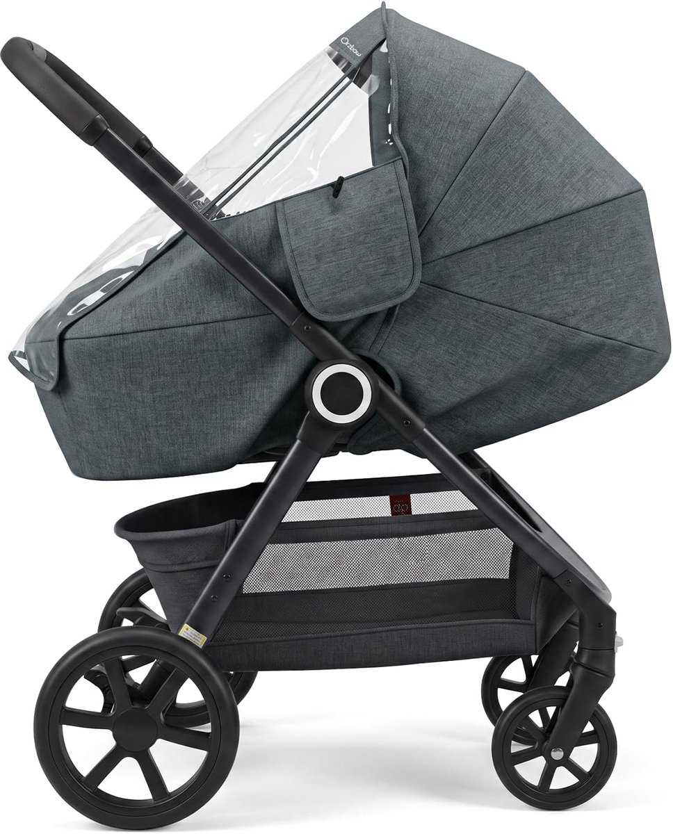 Kinderwagen universeel - kunststof - donkergrijs - comfortabel en praktisch - ShopVlot