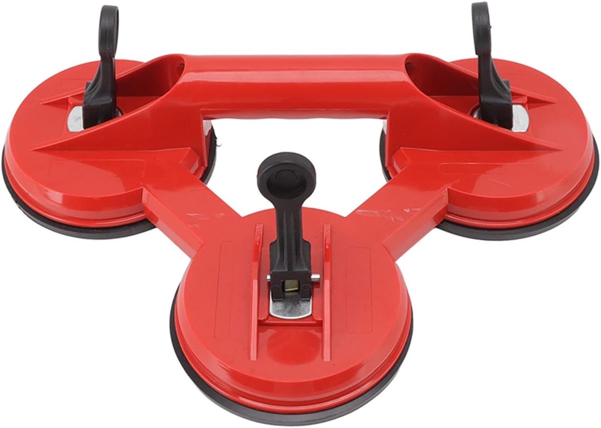 Heavy Suction Cup Lifter voor Glas en Tegels - 90kg Sterke Zuignap met Drie Klauwen voor het Verplaatsen van Glas, Graniet en Deuren - 32.3x22cm