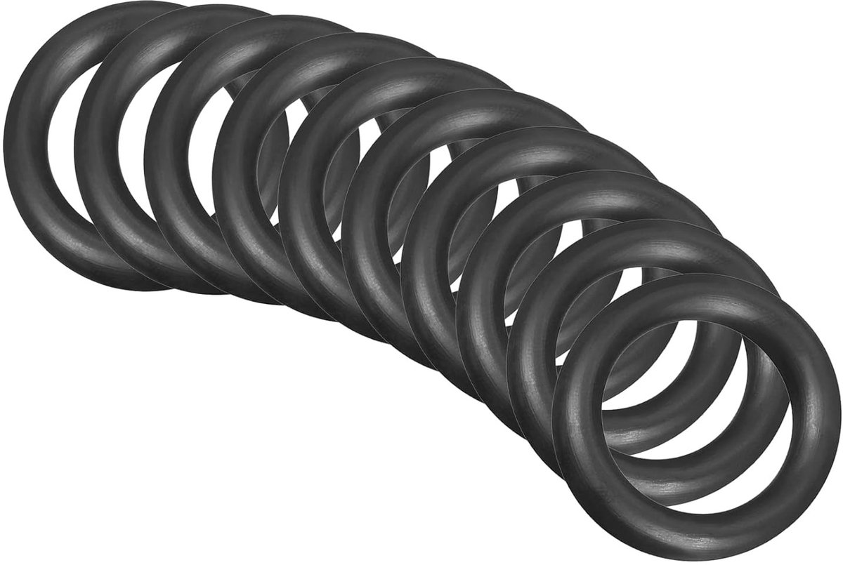 30mm x 20mm x 5mm Nitrile Rubber Ronde Seals voor Faucet en Loodgietwerk - 10 Stuks Zwart