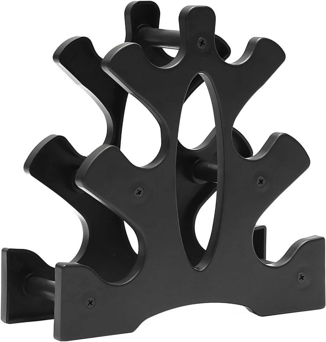 Dumbbell Houder met 3 Niveaus, Stabiele Gewichtstandaard voor Krachttraining, Thuis Gym en Fitness Accessoires
