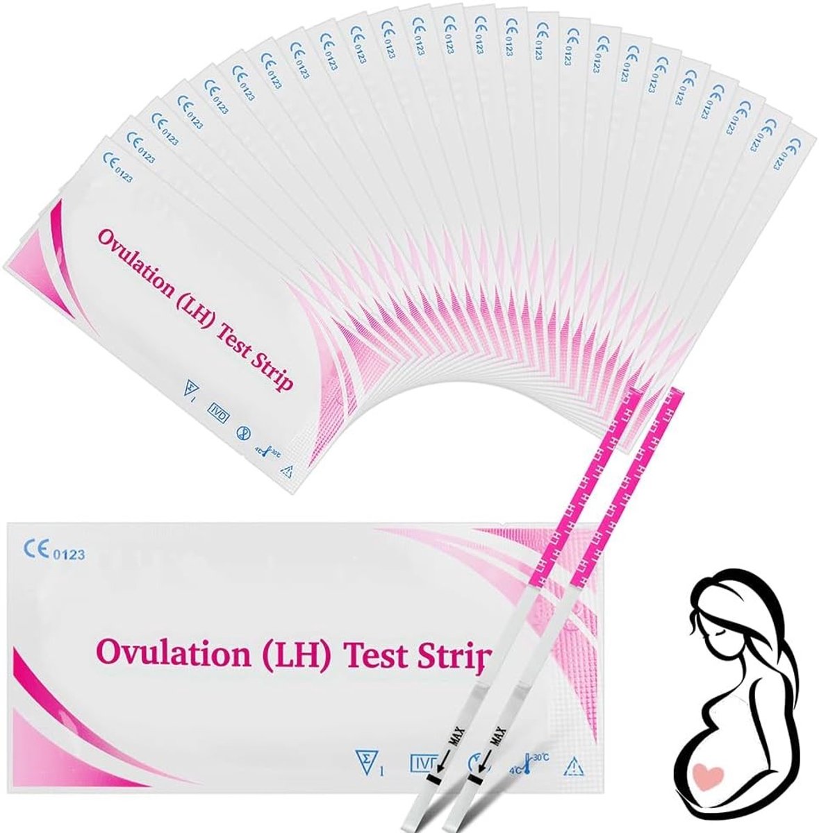 50 Ovulatietests Strips voor Snelle en Nauwkeurige Hormoondetectie, Hoge Gevoeligheid voor LH, Ovulatiebepaling en Vruchtbaarheidstest – foto 8