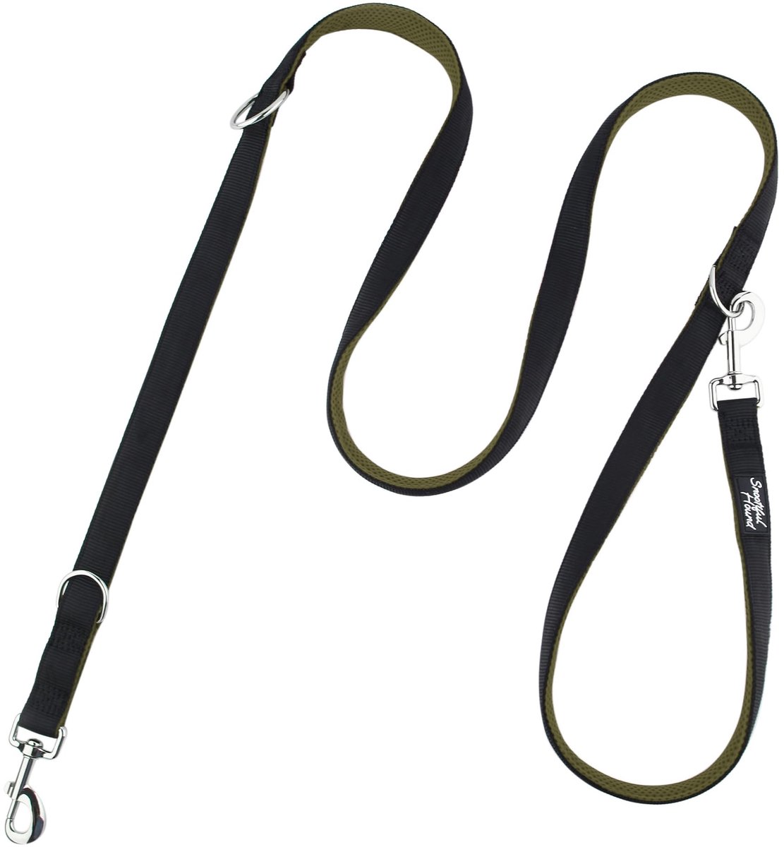 Dubbele hondenriem 220 cm - comfortabele mesh vulling - dubbele clip riem - ideaal voor training - ShopVlot