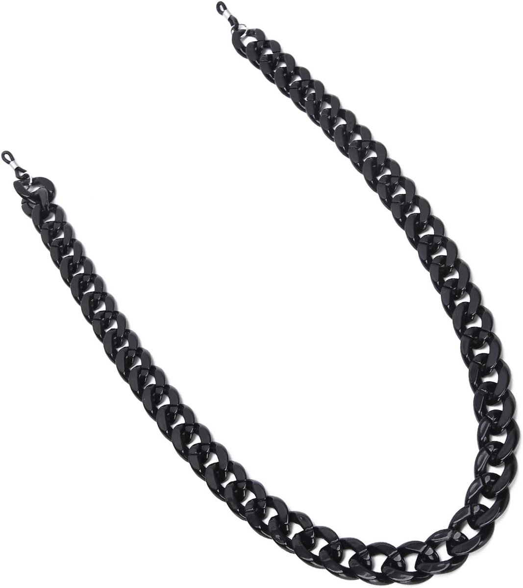 Ketting voor Zonnebril en Leesbril, Anti-slip Brilkoord, Draagriem voor Mannen en Vrouwen, Zwart 1996