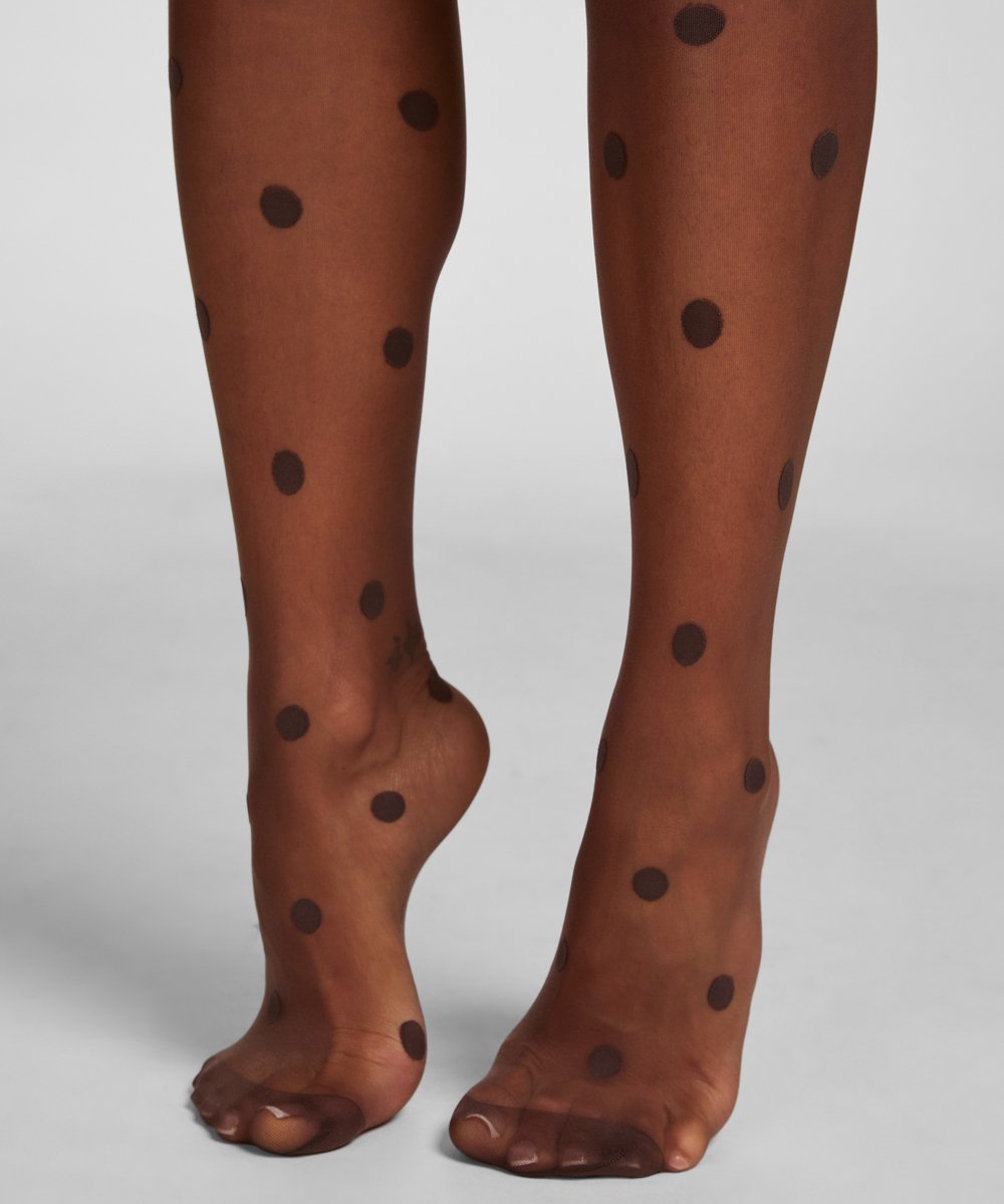 Hunkemöller Panty 15 Denier Stippen Bruin