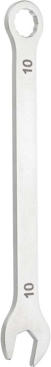 Superdunne combinatie steeksleutel 10mm metrisch, 12-punts ring en platte sleutel, roestvrij staal, gereedschap voor auto’s, buizen en meubels, DIY projecten