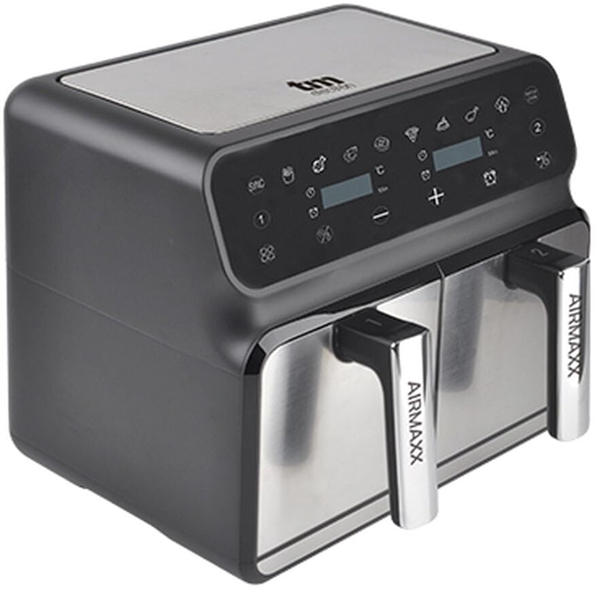 Olievrije friteuse 8 l - dubbel compartiment - touchscreen - gezonder frituren - ShopVlot