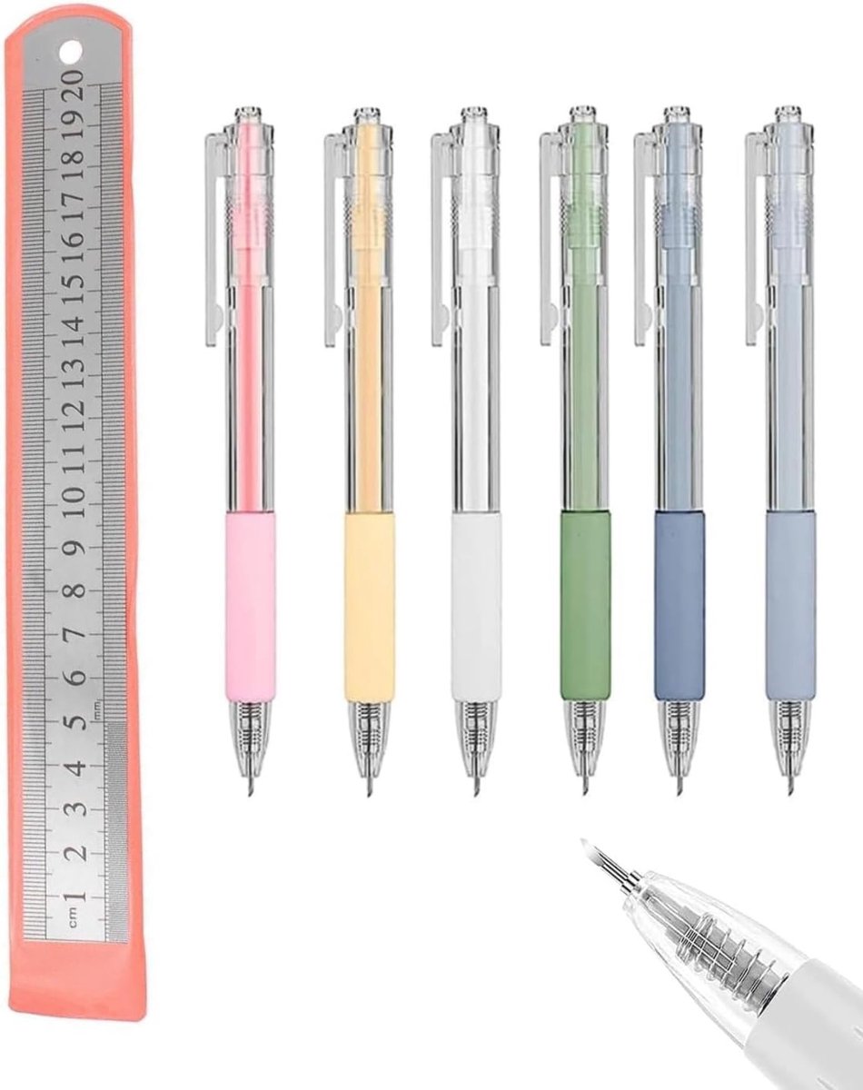 Set van 7 Snijpennen voor Papier, Kunst en Knutselen - Briefopener en Snijmes voor Precisiewerk