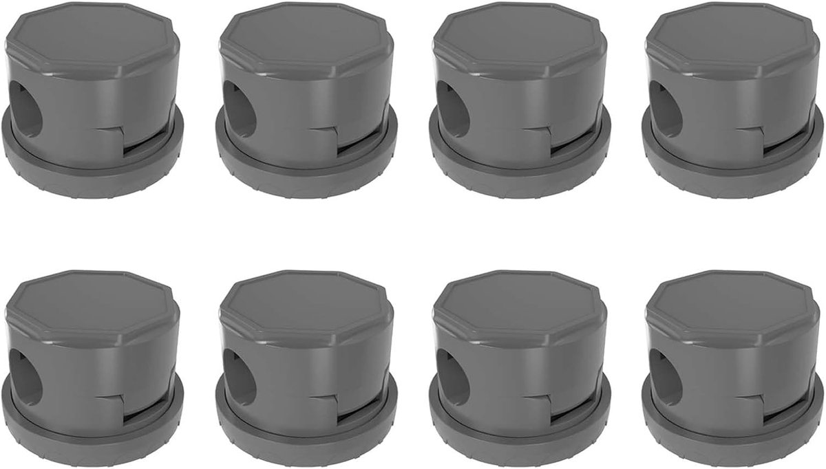 Cable Holder, Self-Adhesive, 360° Rotating Cable Clips, Cable Holder, 8 Pieces Magnetic Spring, Cable Clips for Desk - ShopVlot