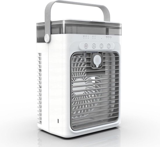 Mobiele airco - Draagbare koeler - Persoonlijke verkoeling - Energiezuinig A+++ - 18.5 x 12.6 cm - Grijs — afbeelding 2
