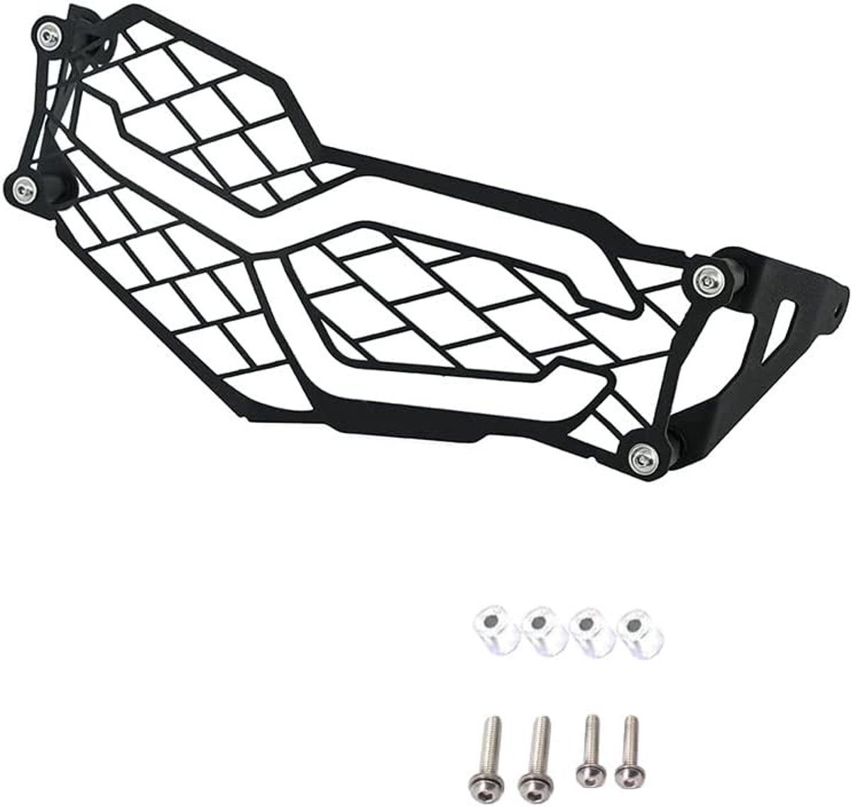 Acryl Aluminium Motorfiets Koplamp Beschermkap voor BMV F750 F850 GS 2018-2019, Duurzaam en Stijlvol Accessoire, Transparant/Zwart, Verhoogde Bescherming en Esthetiek
