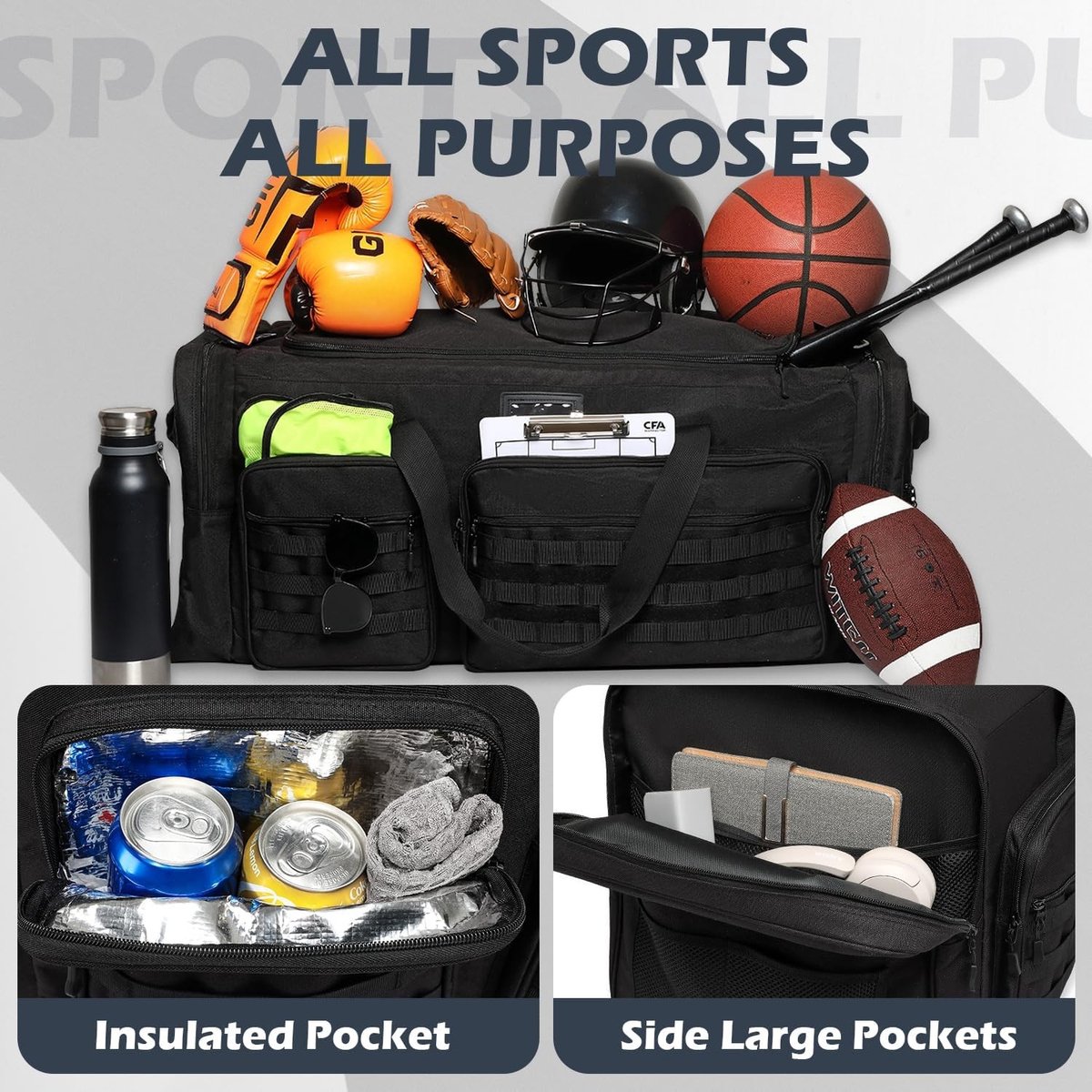 Ruime Reistas voor Mannen en Vrouwen, 130 Liter, Vouwbare Sporttas met Schoencompartiment, Ideaal voor Gym, Weekenduitjes en Reizen, Zwart, 89 x 38 x 40 cm