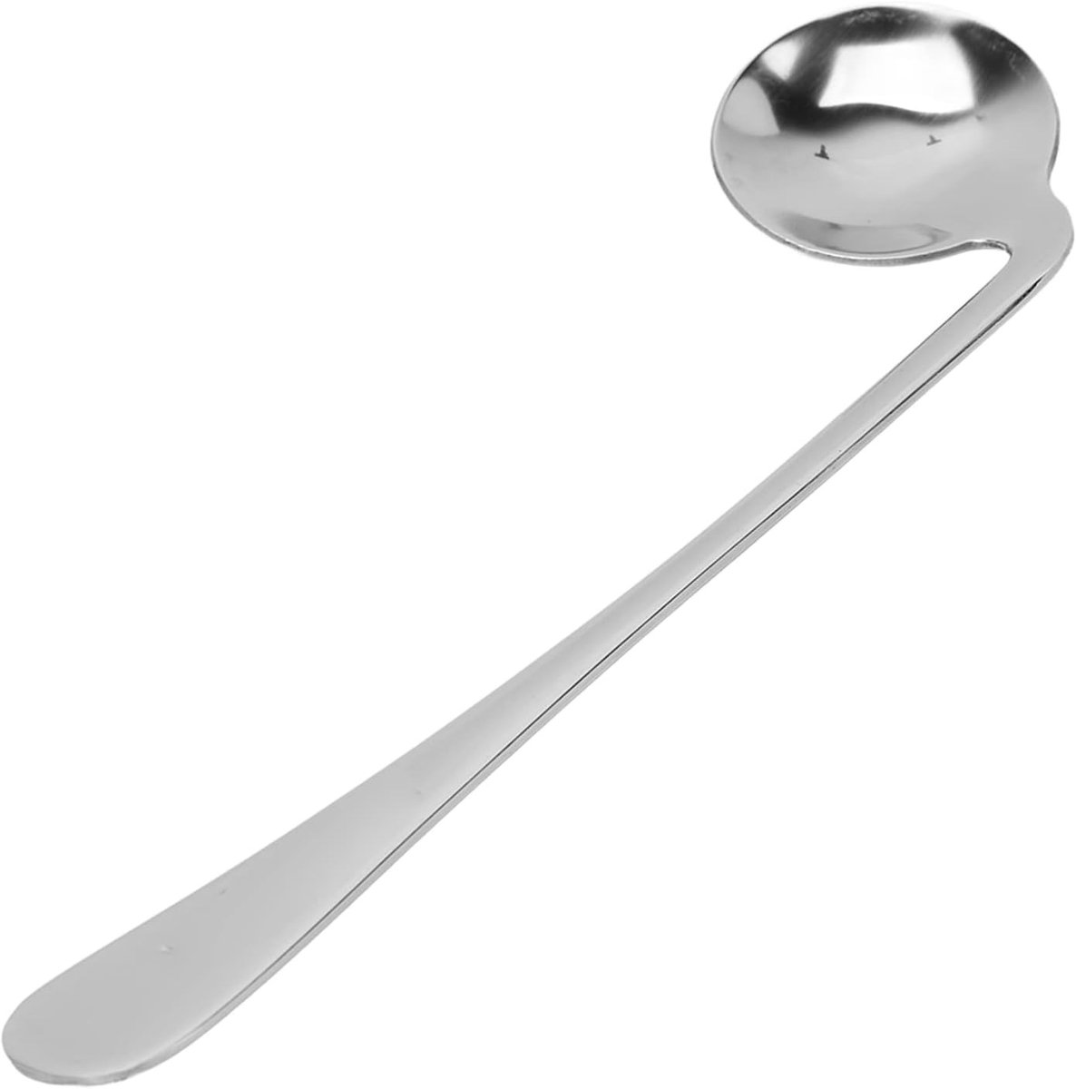Ergonomische gebogen lepel voor ouderen en mensen met gewrichtspijn, RVS, links- en rechtshandig, comfortabel en eenvoudig in gebruik