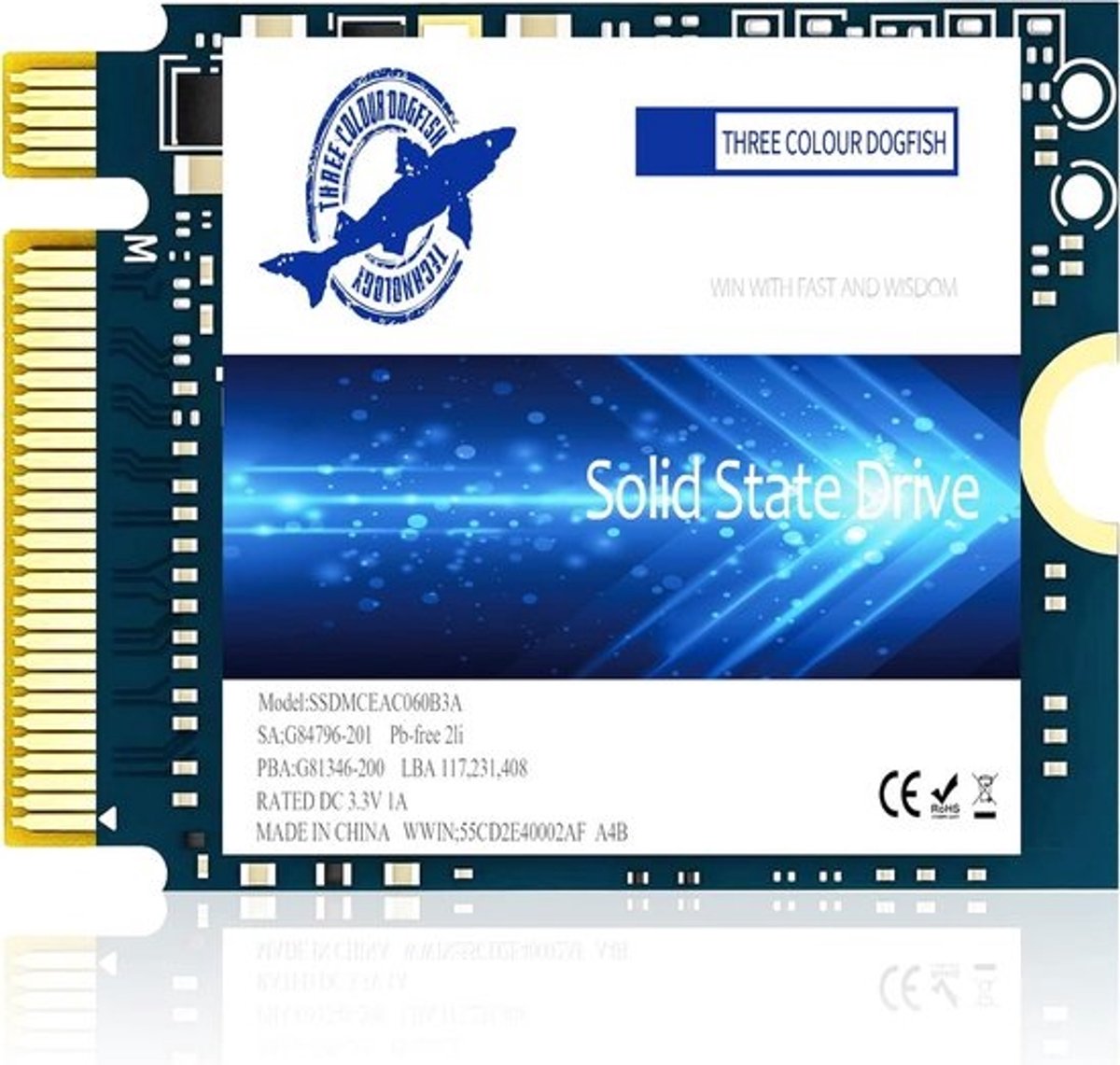 Interne M.2 2230 NVMe SSD 512GB PCIe 4.0 voor Gaming, Steam Deck, PS5 en Laptops