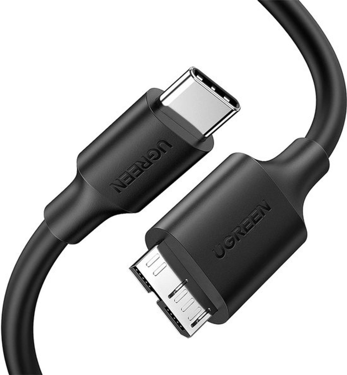 USB-C naar Micro-USB Kabel 1 meter Zwart voor Snelle Opladen en Dataoverdracht