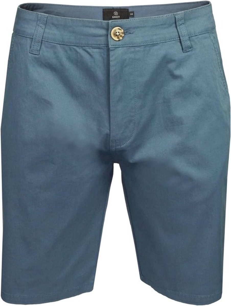 Katoenen Stretch Chino Shorts voor Heren, Normale Pasvorm