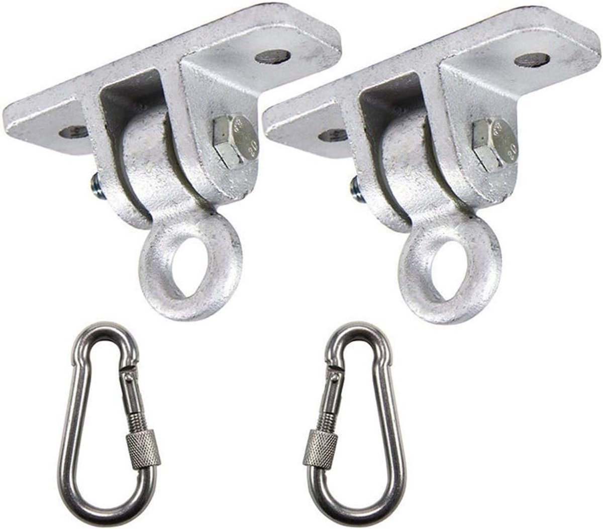 Zware Swing Hangers met Carabiner voor Hangmat, Air Yoga en Schommels - Betrouwbare Ophangbeugels voor Binnen en Buiten