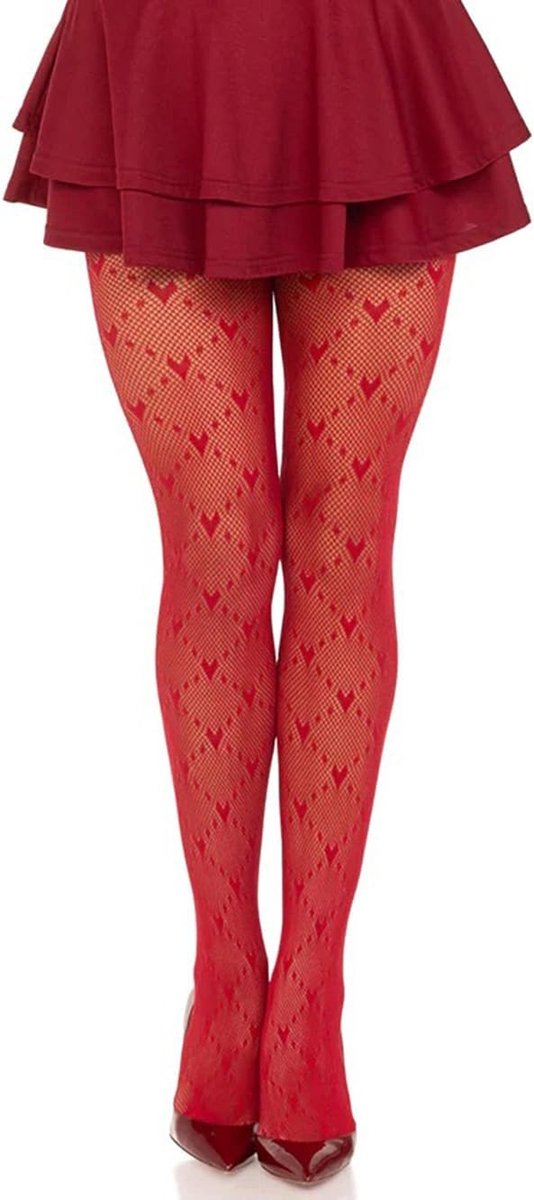 Verleidelijke Hoge Taille Visnet Panty met Patroon voor Feestelijke Gelegenheden en Avondkleding