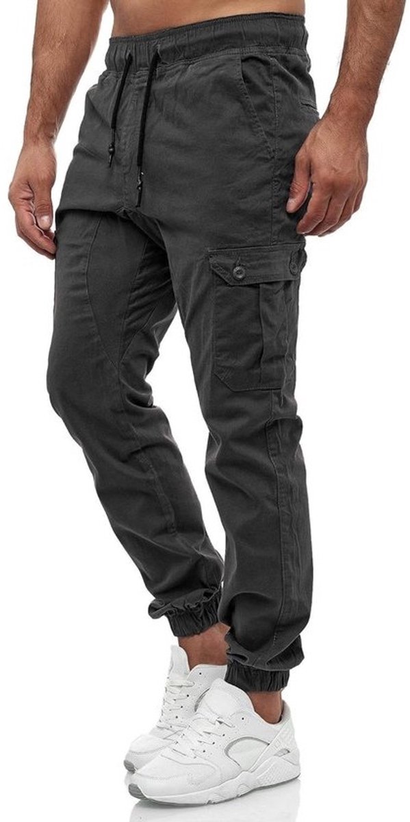 Cargobroek voor heren in chino-jeans look met regular fit