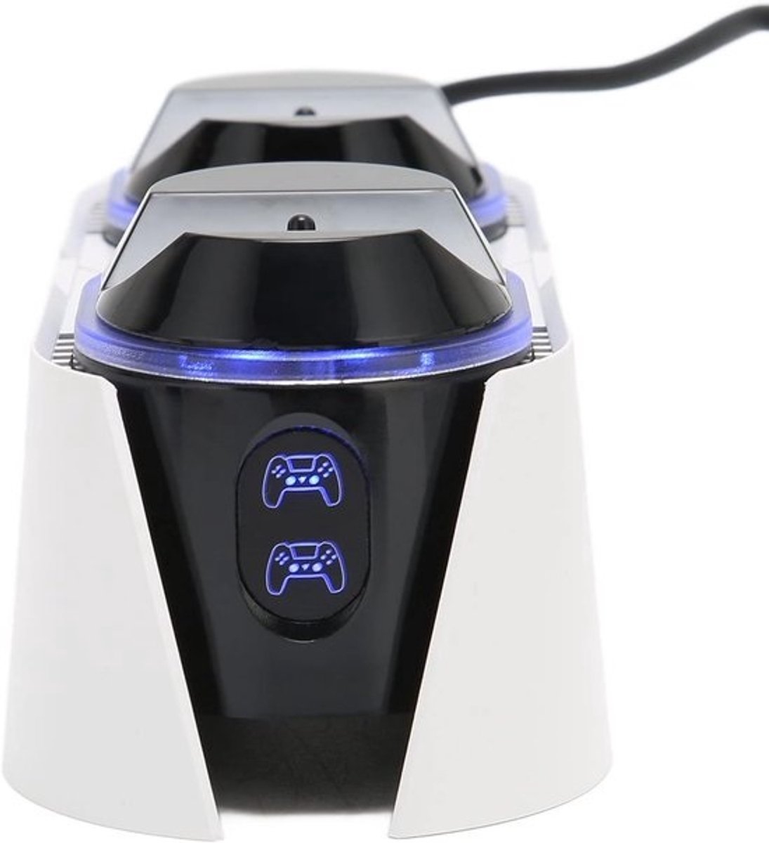 PS5 Laadstation voor 2 Controllers - Snel Dubbellaadstation met Anti-Slipmat en LED-Indicatie