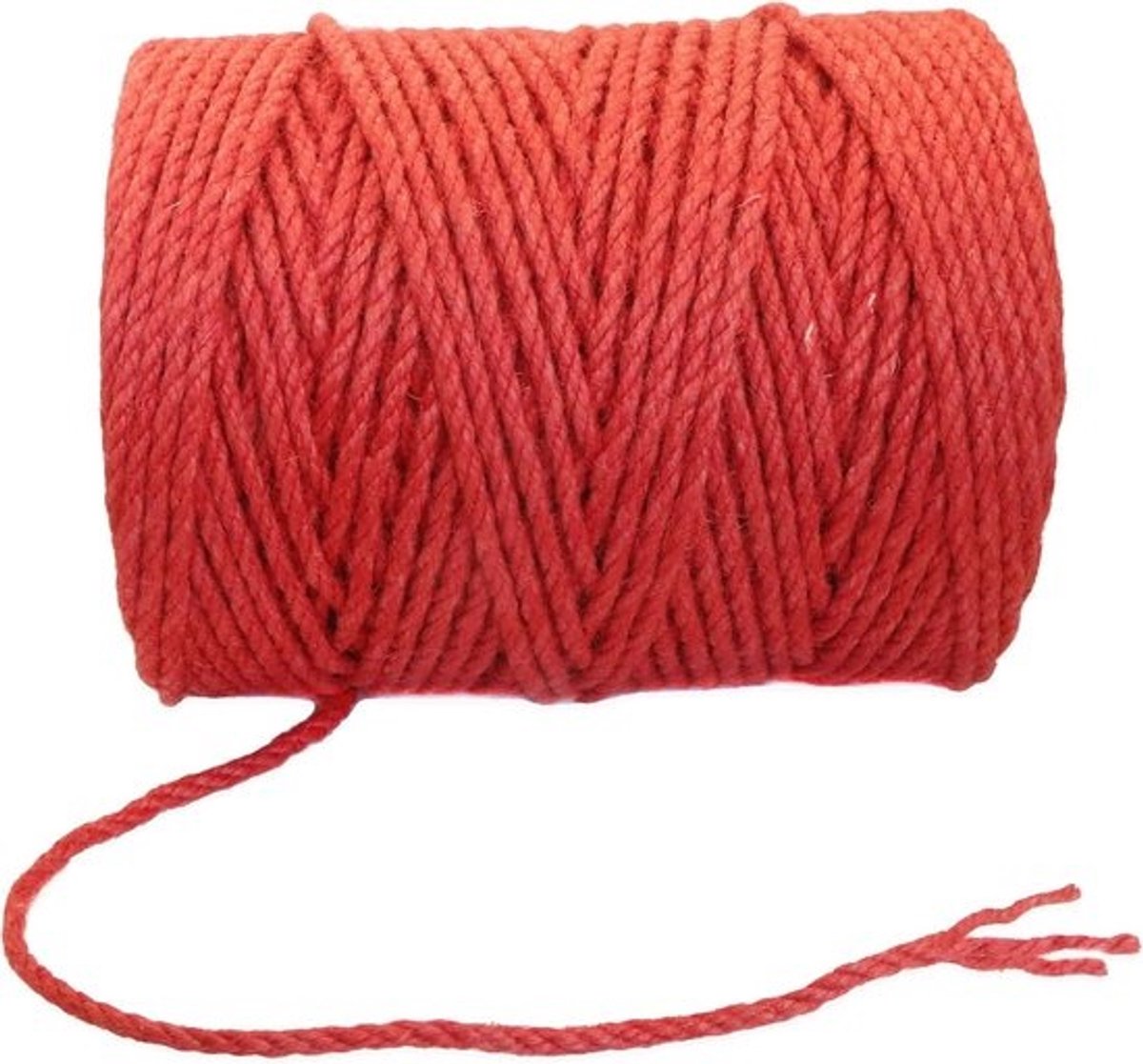 Rood Jute Touw 4mm Dik 30 Meter Voor Tuin Ambacht Decoratie en Verpakking